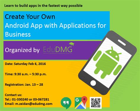 Android studio is kind of like the microsoft word of writing android apps; Create Your Own Android App with Applications for Business ...