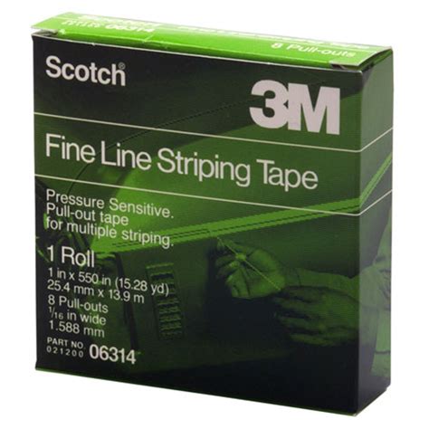 3m Scotch Fine Line Striping Tape 06314 Pinstripe Masking Tape