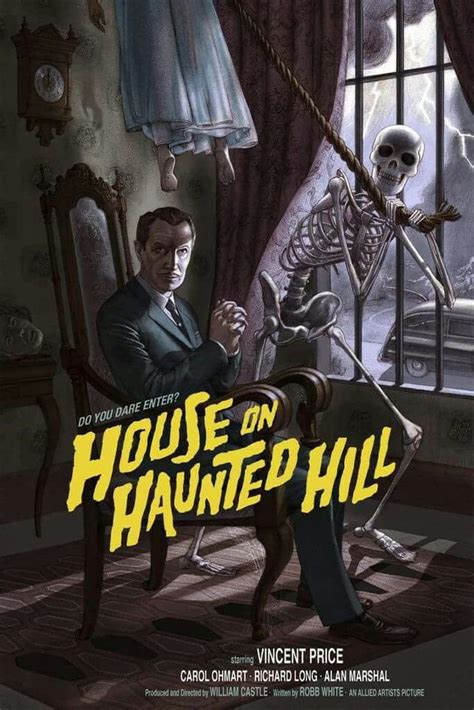 House On Haunted Hill Vincent Price Horror Posters Mondo Posters Movie Posters