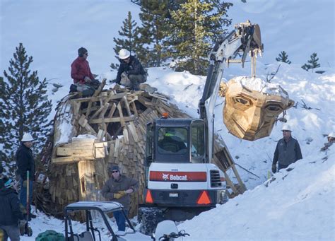 Breckenridge Colorado Removing Divisive Giant Wooden Troll