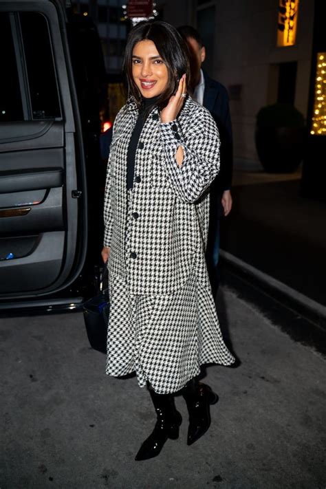 Priyanka Chopra Was Spotted In A Houndstooth Suit That Only Looks Expensive Priyanka Chopra H