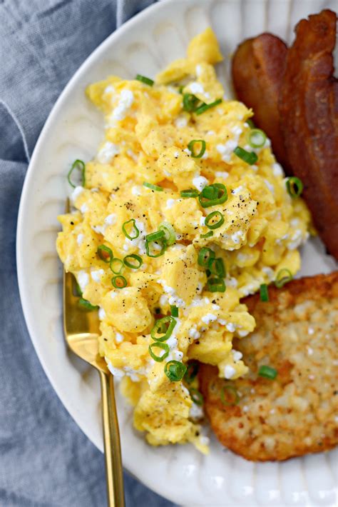 Scrambled Eggs With Cottage Cheese Simply Scratch