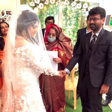 Take a look at some pictures from their marriage ceremony. The Happy Couple | Vanitha Vijayakumar Peter Paul full ...