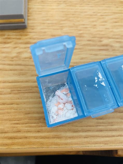 Why did my citalopram pill crumble? It was isolated from water & the