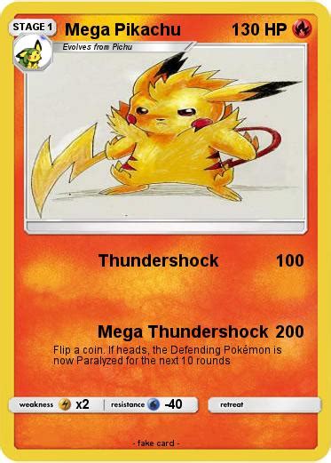 Pokémon Mega Pikachu 667 667 Thundershock My Pokemon Card