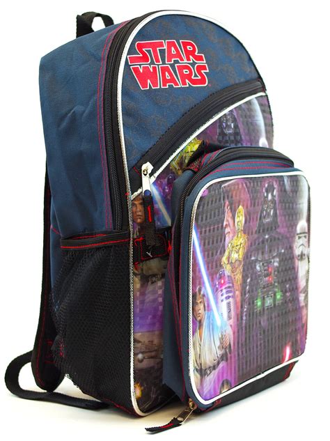Star Wars Classic Characters Kids School Backpack With Insulated Lunch