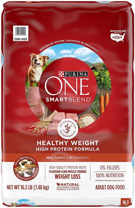 Our flavourful dog food recipes are created with one thing in mind. Purina ONE SmartBlend Healthy Weight Adult Formula Dry Dog ...
