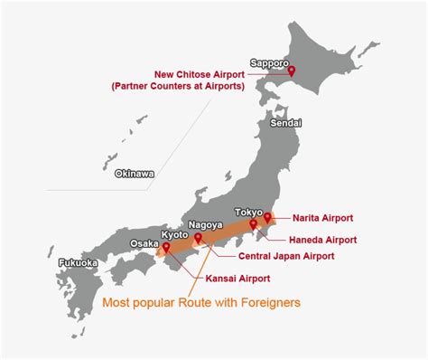 Airport Stores Japan Map With Airport Transparent Png 639x610