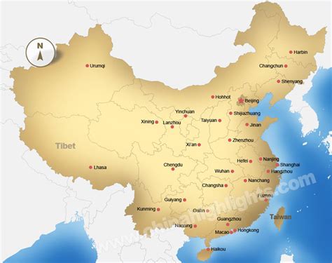 All detailed printable and downloadable. China Map, Maps of China Top Regions, Chinese Cities and ...