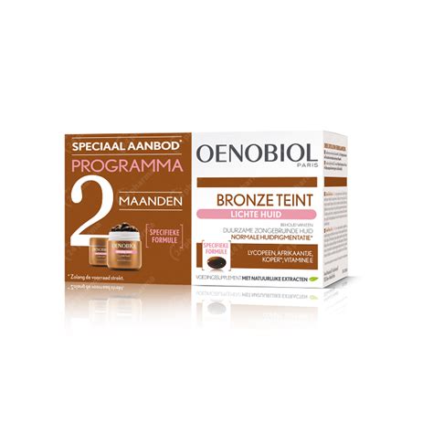 Oenobiol Bronze Teint Lichte Huid 2x30 Capsules Online Bestellen Kopen