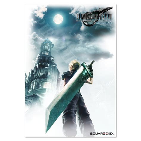 Final Fantasy Vii Remake Poster Official Box Art High Etsy