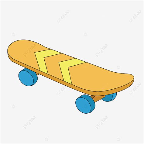 Skateboard Cartoon Vector Hd Png Images Skateboard Cartoon Yellow