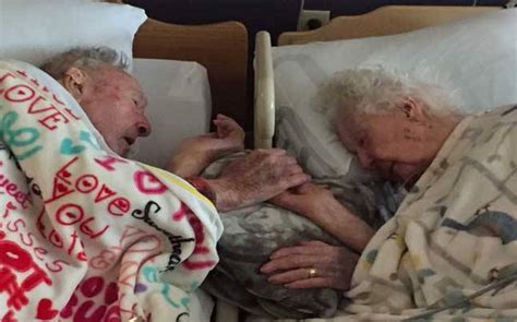 100 Year Old Grandpa Holds Dying Wifes Hand During Their Last Moments