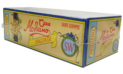 Sealed Box Club Modiano Rolling Papers Single Wide Ungummed 50 Pks 50