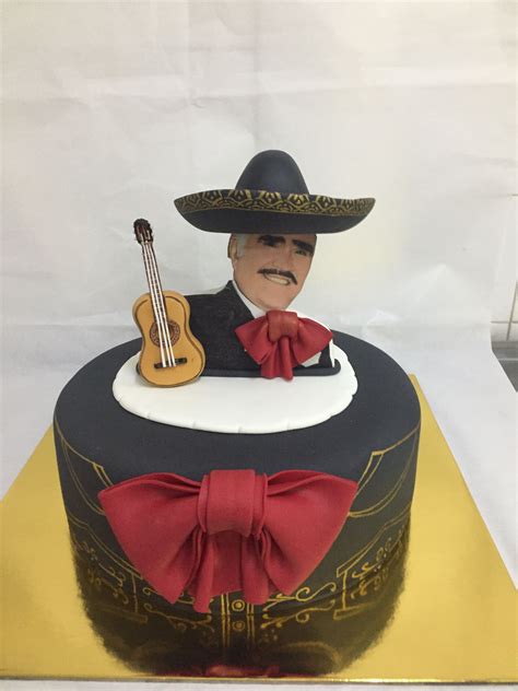 Torta De Vicente Fernandez Pasteleriaangelicarancagua Mariachi Cake