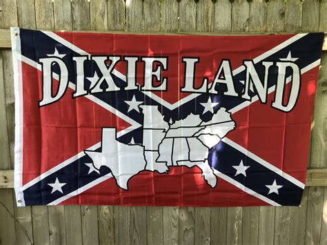 Dixie Land Confederate Flag Rebel Nation