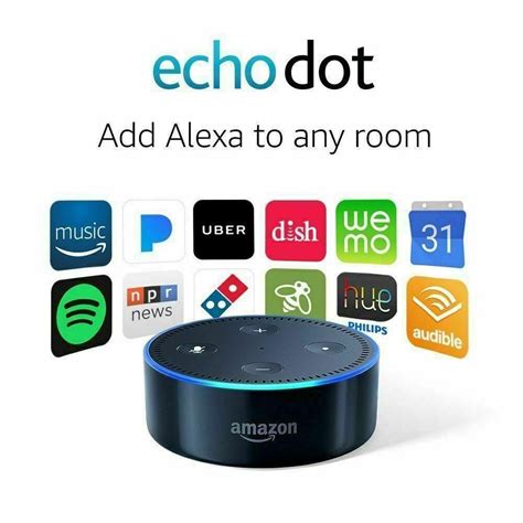 Amazon Echo Dot Smart Speaker With Alexa 2nd Generation Refurbished