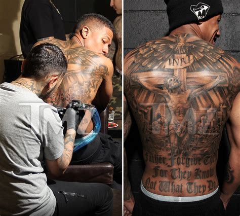 Nick cannon already covered up his huge mariah tattoo vibe. Nick Cannon -- Wild 'N Out with New MASSIVE Back Tattoo (PHOTOS) | TMZ.com
