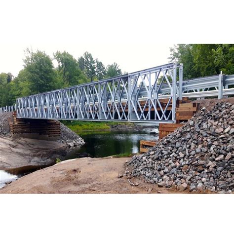 Single Double Layer Prefab Metal River Bridge Prefabricated Temporary