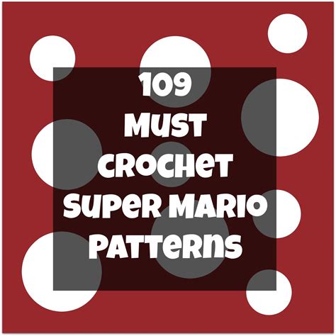 And She Games Must Try Crochet Super Mario Patterns