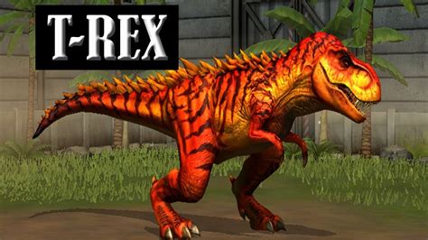 Tyrannosaurus Rex Max Level 40 Jurassic World The Game Youtube