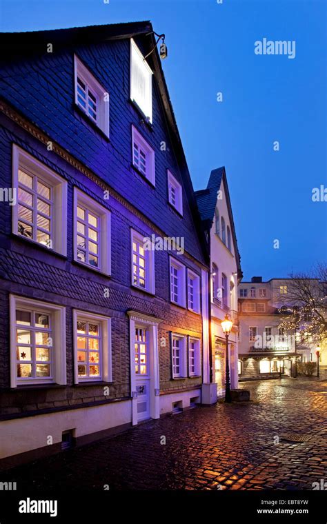 Alte Stadt Lüdenscheid Am Abend Lüdenscheid Sauerland Nordrhein