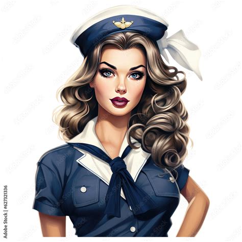 Vintage Pin Up Navy Girl Hi I Get The Ideas From Nature For The