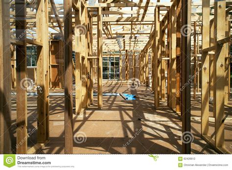 Early Stages Of Construction Site Stock Photo Image Of Timber Noggin