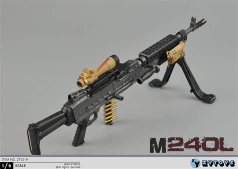 Zy 16 9 Zy Toys M240l Machine Gun In 16 Scale Ekia Hobbies