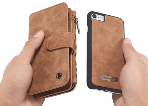 Caseme Iphone Se 2020 Detachable Leather Zipper Wallet Case With 14