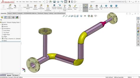 Solidworks Pipe Routing Tutorial Youtube