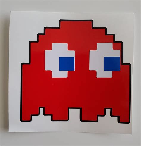 Blinky Pac Man Ghost Vinyl Decal Sticker Etsy