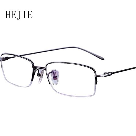 buy brand men pure titanium eyeglasses frames high quality myopia glasses frame