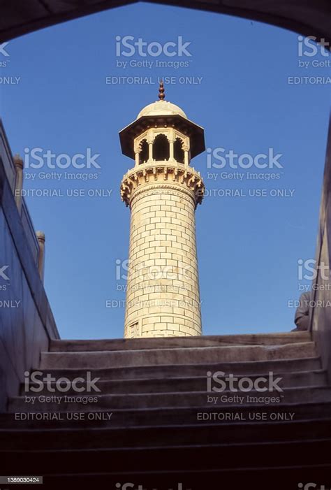 One Of The Taj Mahal Minarets In Agra Stock Photo Download Image Now
