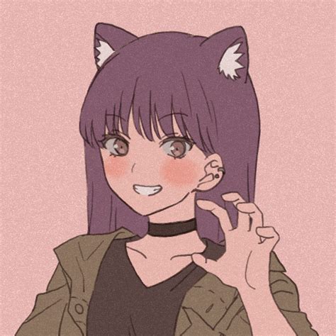 Picrew Avatar Good Girl Template Purple Hair Cat Girl Character Hot