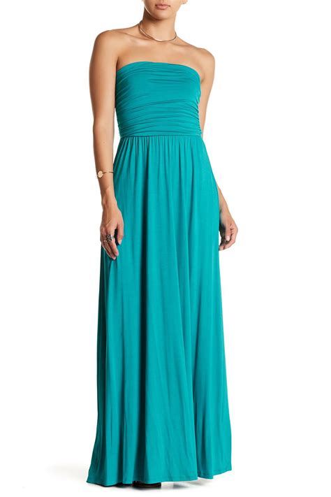 Lyst West Kei Strapless Maxi Dress In Blue