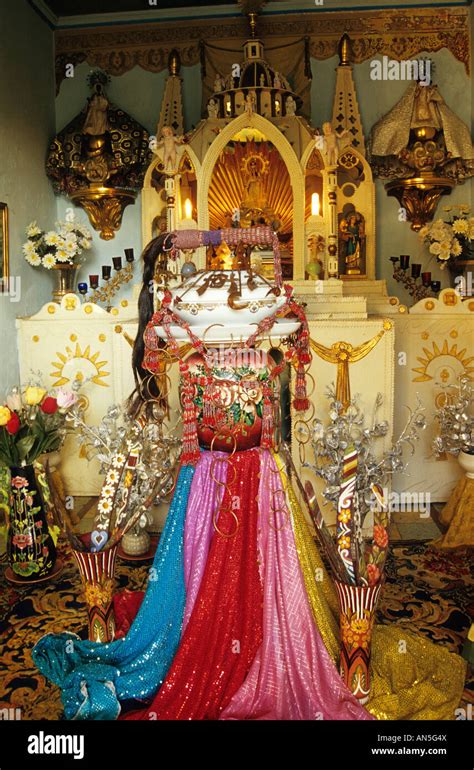 Santeria Altar In The Village Of Madruga In Cuba Stock Photo Royalty