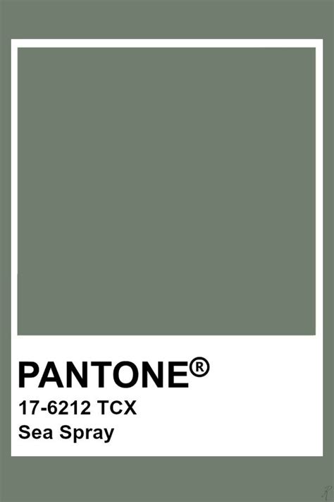 Pantone Sea Spray Color Chart