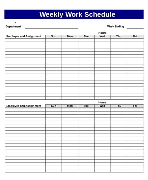 Excel Schedule Template 11 Free Pdf Word Download Document