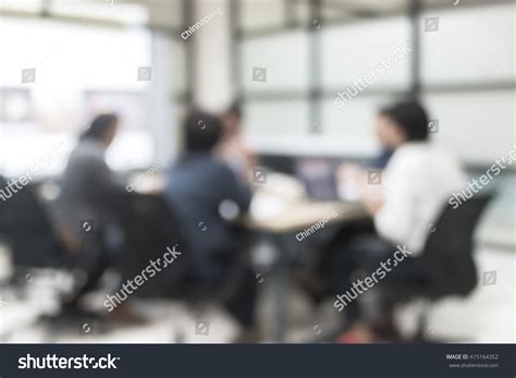 Office People Meeting Blur Background Working Stock Photo 415164352