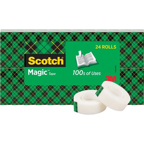 Scotch Magic Tape 34 X 1000 24 Boxespack 1 Core