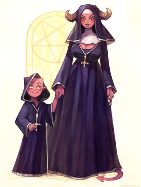 Nun Bel And Bubz By CyanCapsule On DeviantArt Character Design Inspiration Demon Art