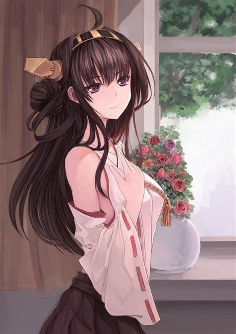 Fond d écran illustration cheveux longs Anime Filles anime