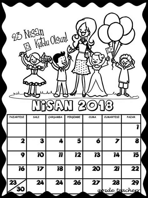 Nisan ayı Takvim calendar Okul öncesi Okul ve Eğitim