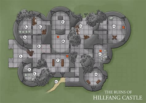 Hillfang Castle Dungeon Map By Trwolfe13 On Deviantart