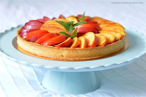 Tarte à la crème d amande nectarines