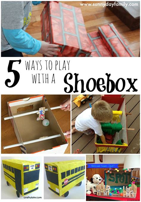 5 Ways To Play With A Shoebox Activities For Preschoolers Sunny Day
