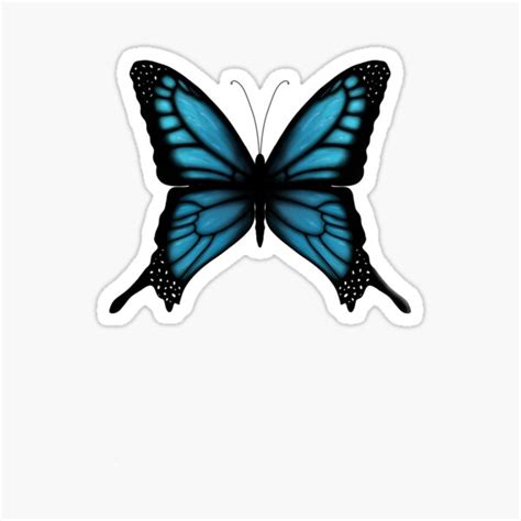 Bluetterfly Sticker For Sale By Natashaamr Redbubble