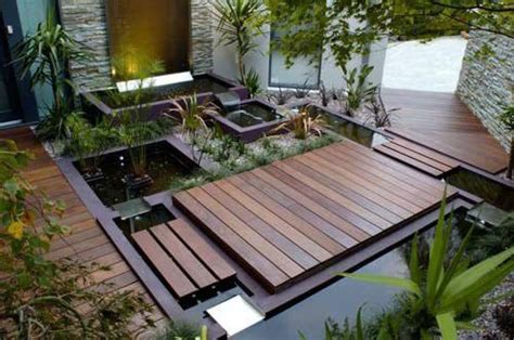 Water Garden Zen Bali Backyard Landscaping Designs Modern