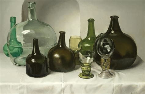 Bonhams Gerald A Cooper British 1899 1975 Still Life Of Glass Bottles